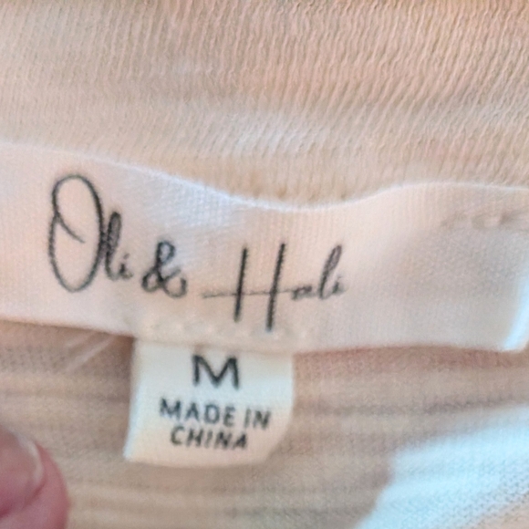 Oli & Hali Embroidered Floral Blouse - Cream and Olive. - Picture 3 of 5